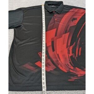 Fenix Bullz Sports Custom MEN'S XXXL Golf Polo Casual Shirt Black Graphic